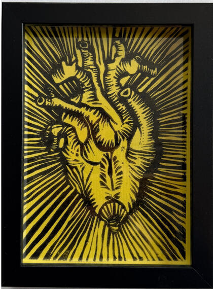 Corazón de Melón 5x7 Print - Oro